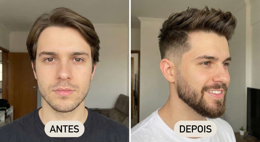 Visagismo Masculino Antes e Depois: Cabelo e Barba
