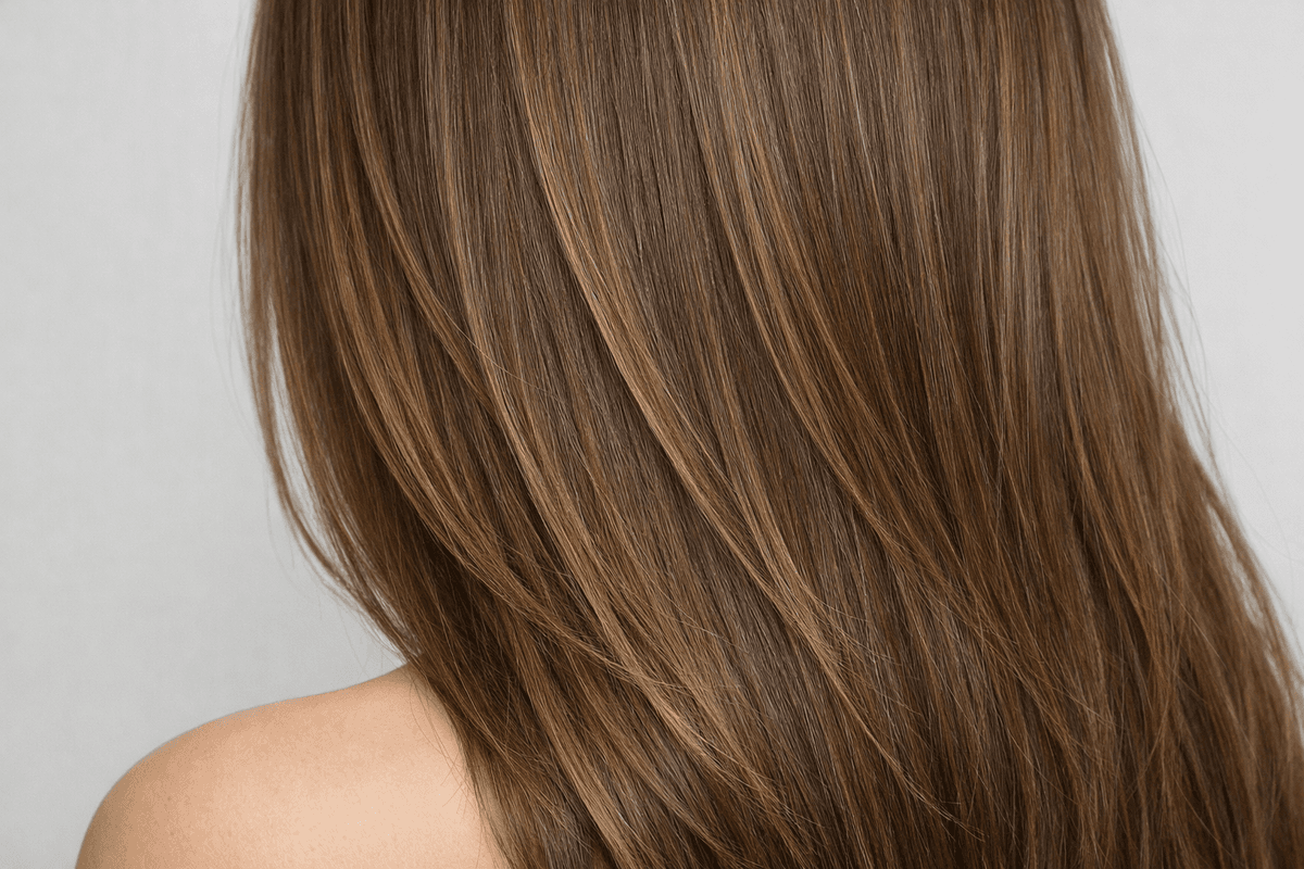 Detalhe de reflexos finos com pouca separação visual