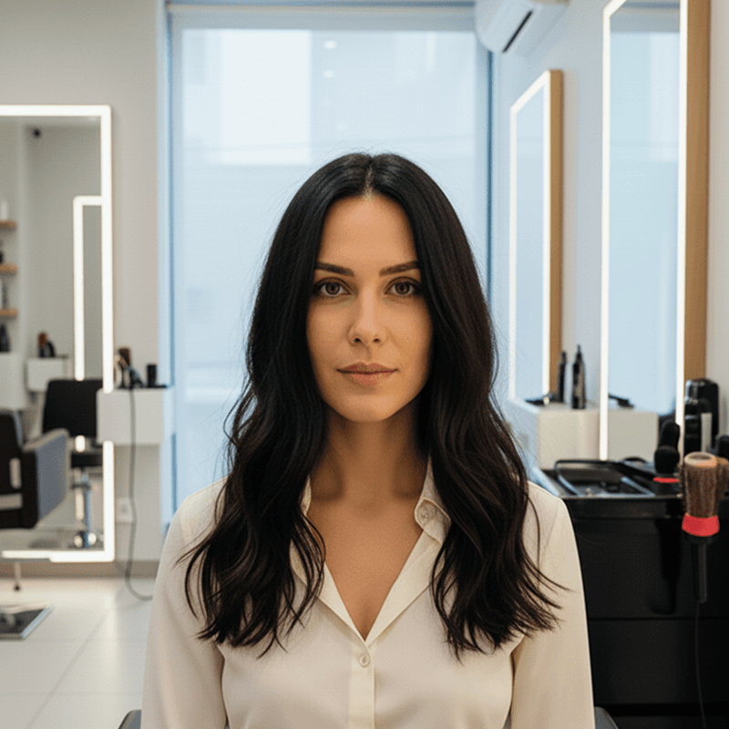 Mulher antes do visagismo
