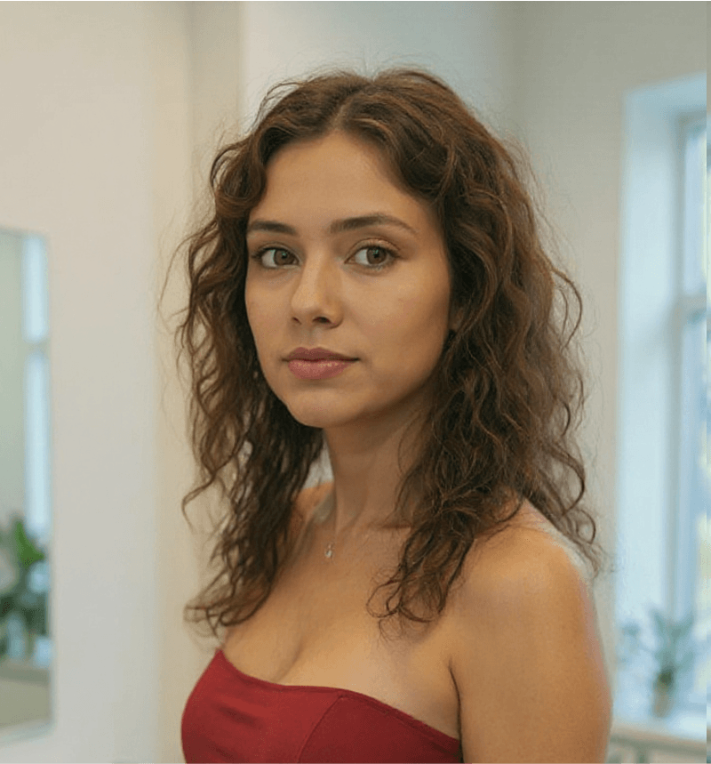 Mulher antes do visagismo