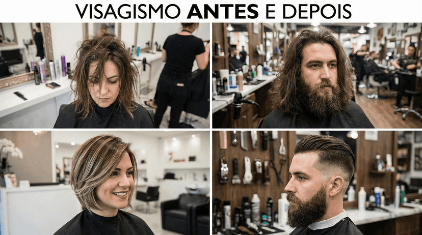 Visagismo Antes e Depois: o Poder da Análise Facial em 2025