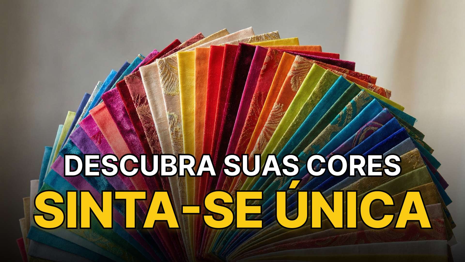 Uma paleta de cores em tecido usada para fazer o teste e descobrir o que é colorimetria