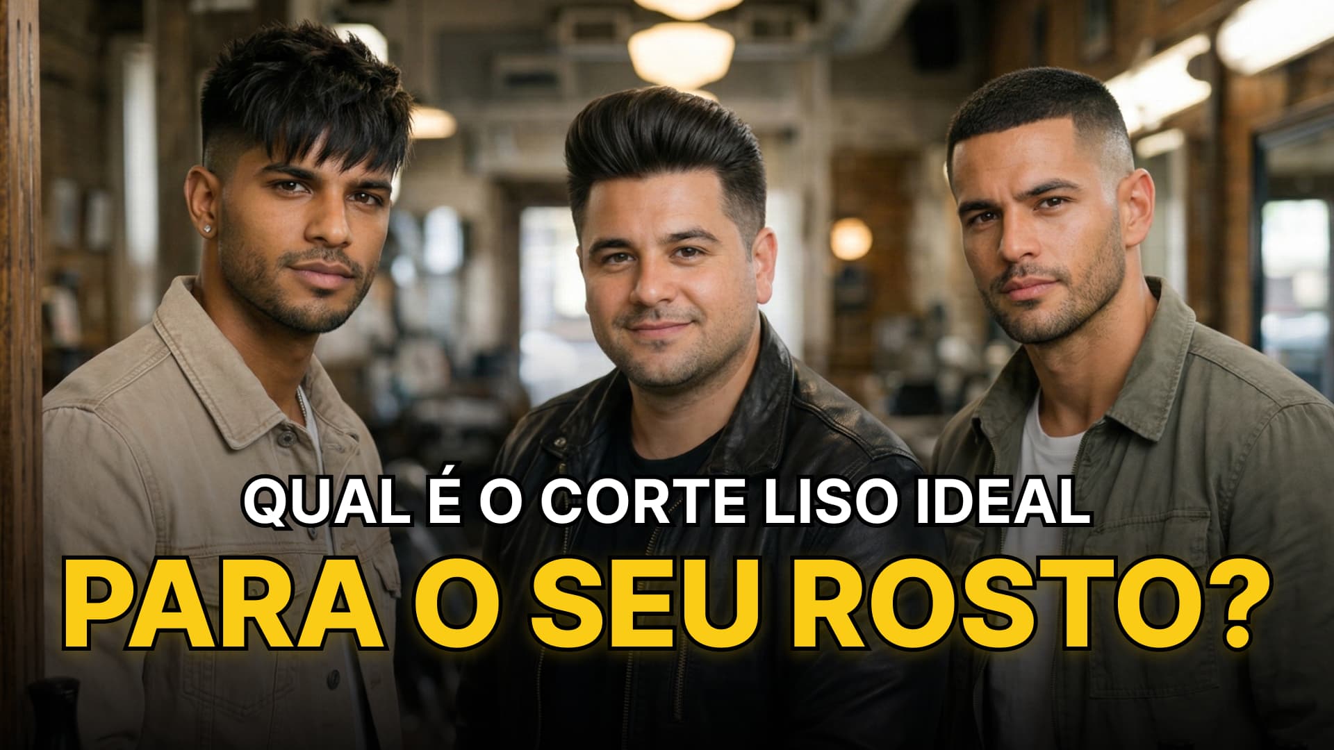 Cabelo Liso Masculino: Qual Corte Combina com Seu Rosto?