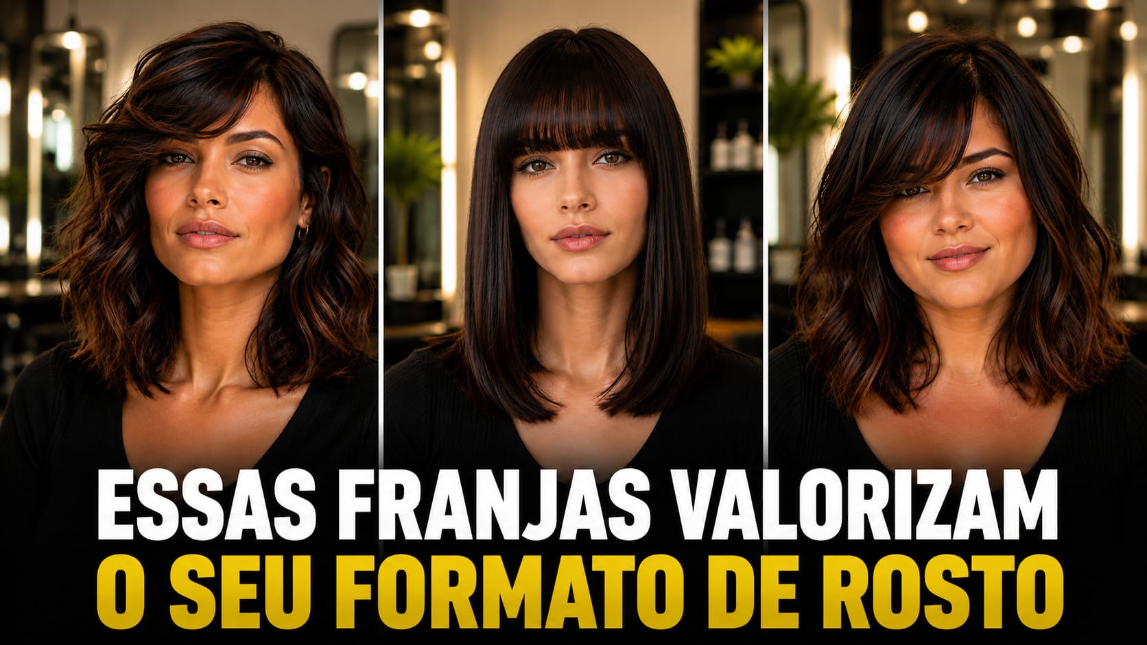 Franja por Formato de Rosto: O Guia Técnico de Visagismo