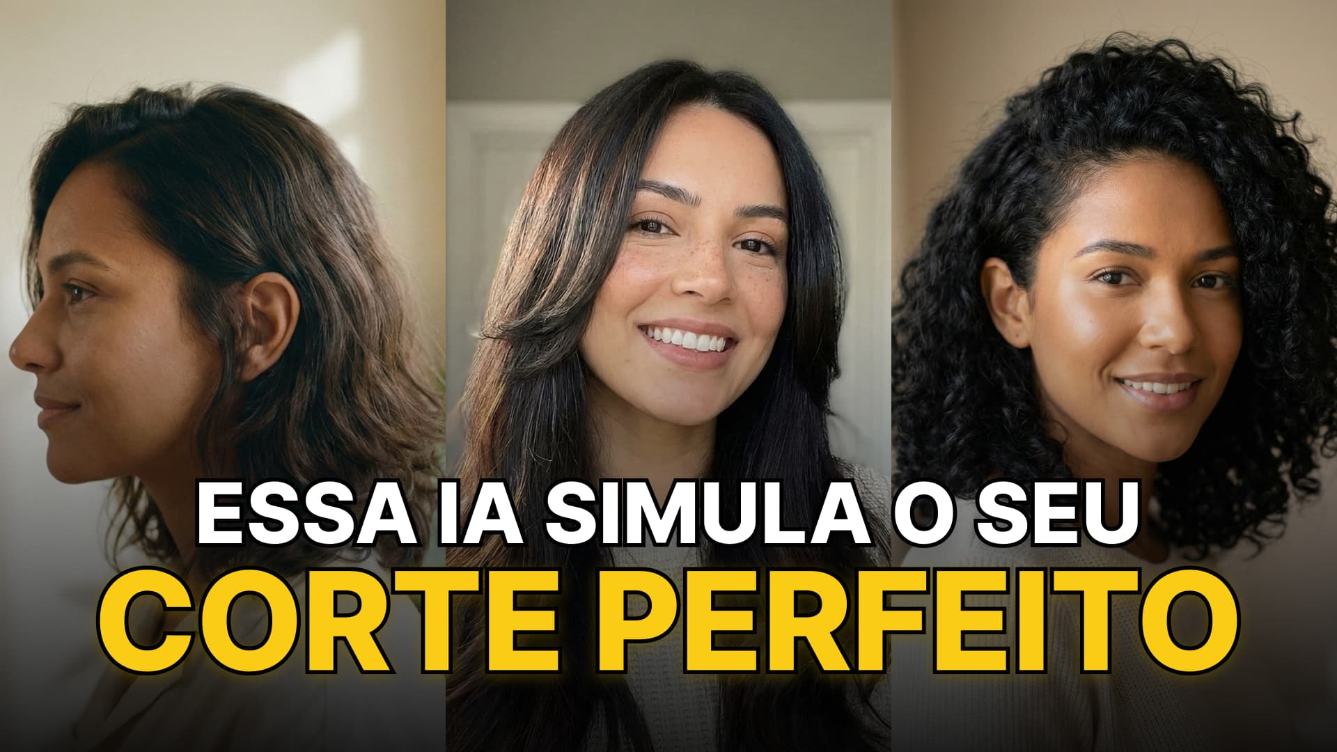 Simulador de Corte de Cabelo: 68 Pontos Faciais em 30 Segundos