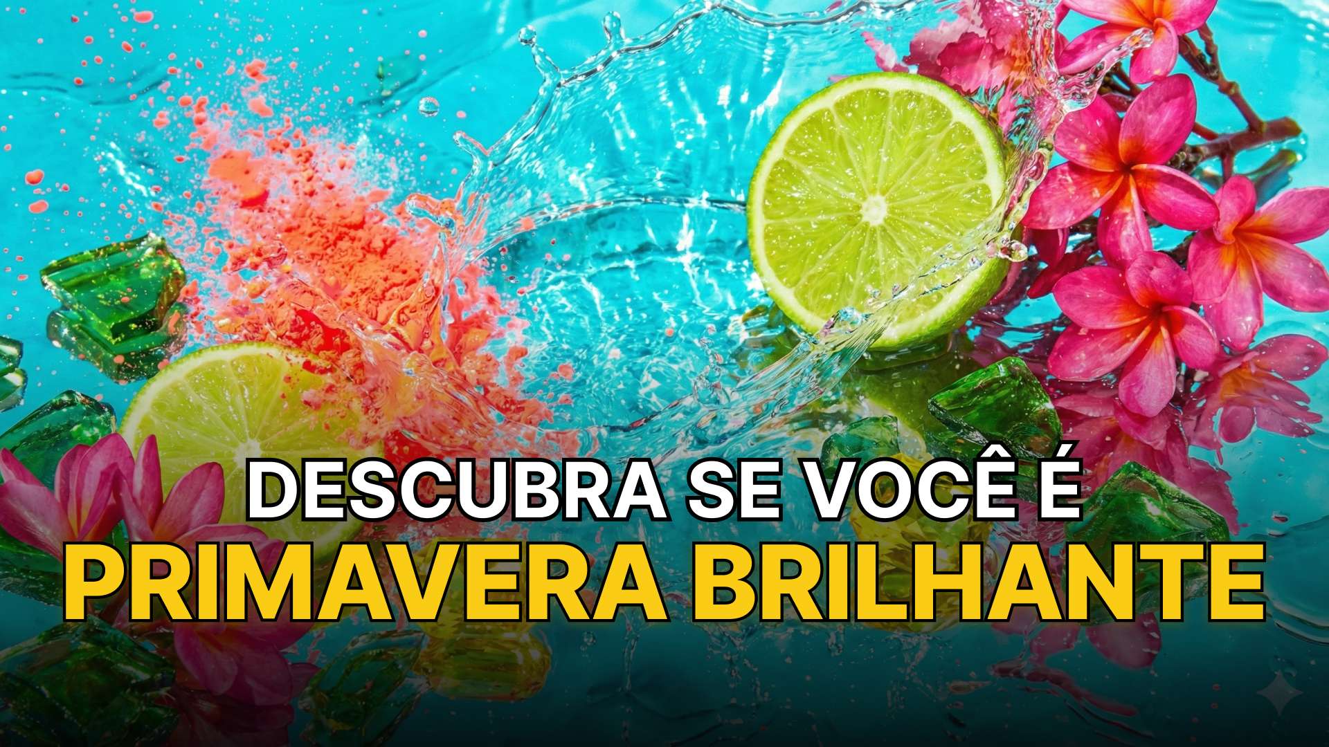 Representação abstrata da paleta de cores da primavera brilhante