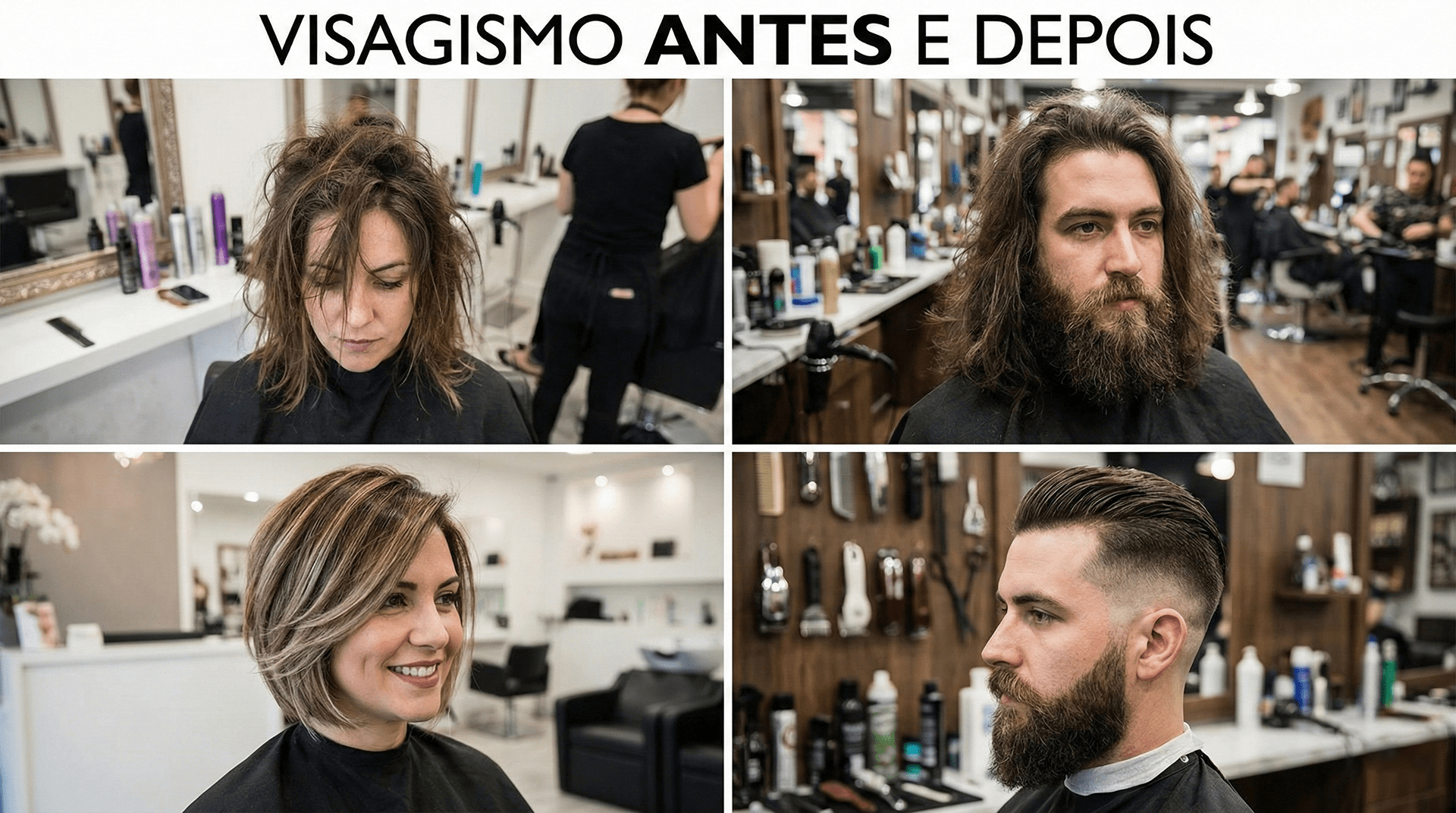 Visagismo Antes e Depois: 8 Casos com Análise Facial Real