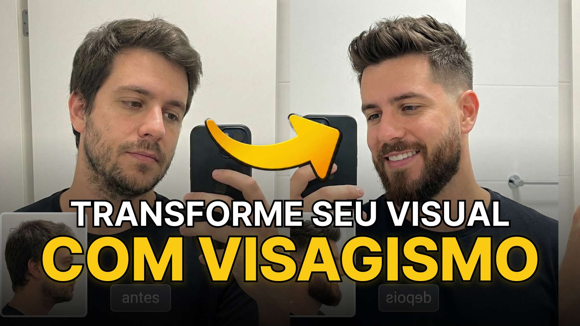 Visagismo Masculino Antes e Depois: O Corte Certo Transforma